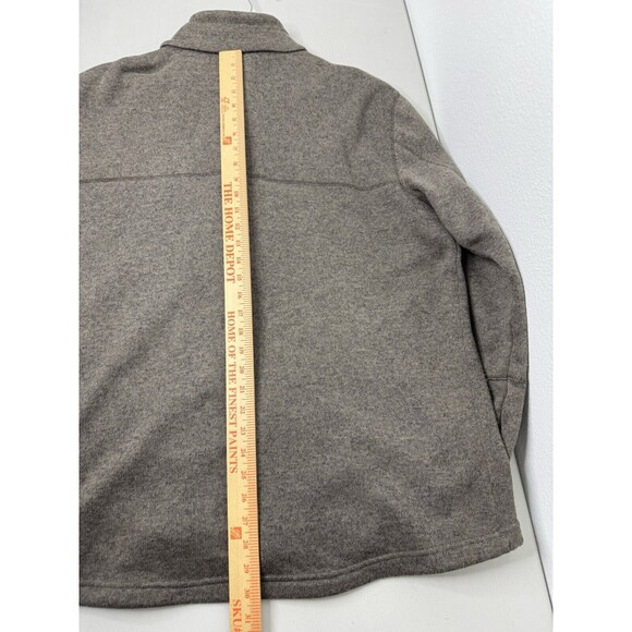 Avalanche Sweater Jacket Medium Brown Mock Neck Full Zip Pockets Mens Size XXL - Picture 11 of 14